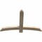 Ekena Millwork Bellingham Rough Sawn Timber Gable Bracket, Douglas Fir, 48"W x 32"H x 2"D x 4"F, 16/12 Pitch GBW048X32X0204BEL00RDF - alternate 2